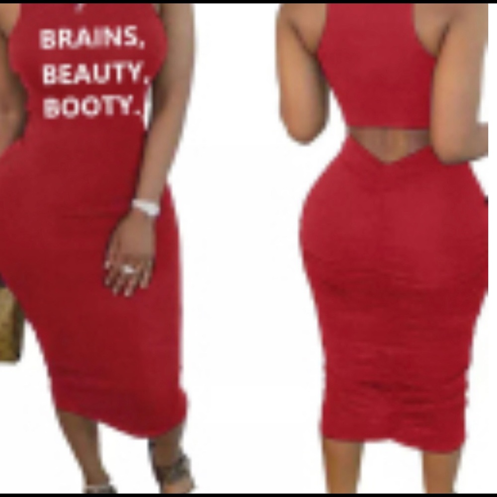 BBB Stretch Open Back Tank Dress
